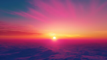 Colorful sunset landscape sunrise background