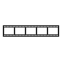 Film strip frame icon isolated on transparent background