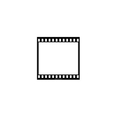 Film strip frame icon isolated on transparent background