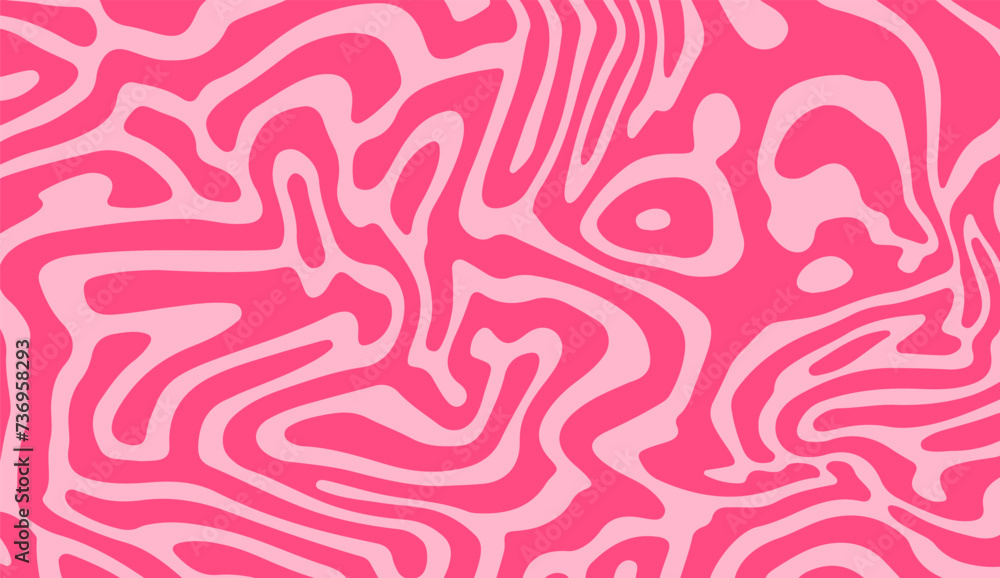 Poster Psychedelic background with abstract, trippy patterns with melting and distorting lines.