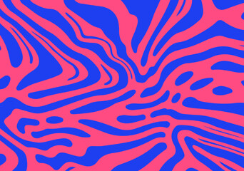 Psychedelic background with abstract, trippy patterns with melting and distorting lines.