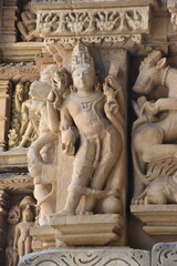 This is photo of Parsvanath temple at Khajuraho in India