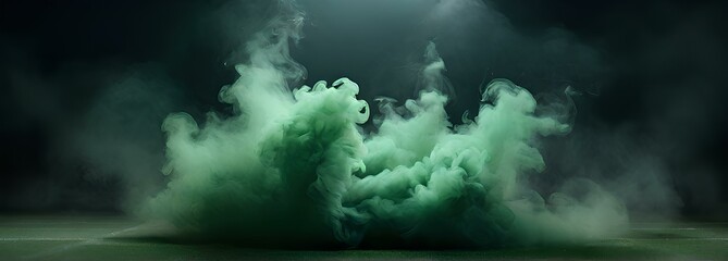 Smoke green background 