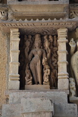 This is photo of Parsvanath temple at Khajuraho in India