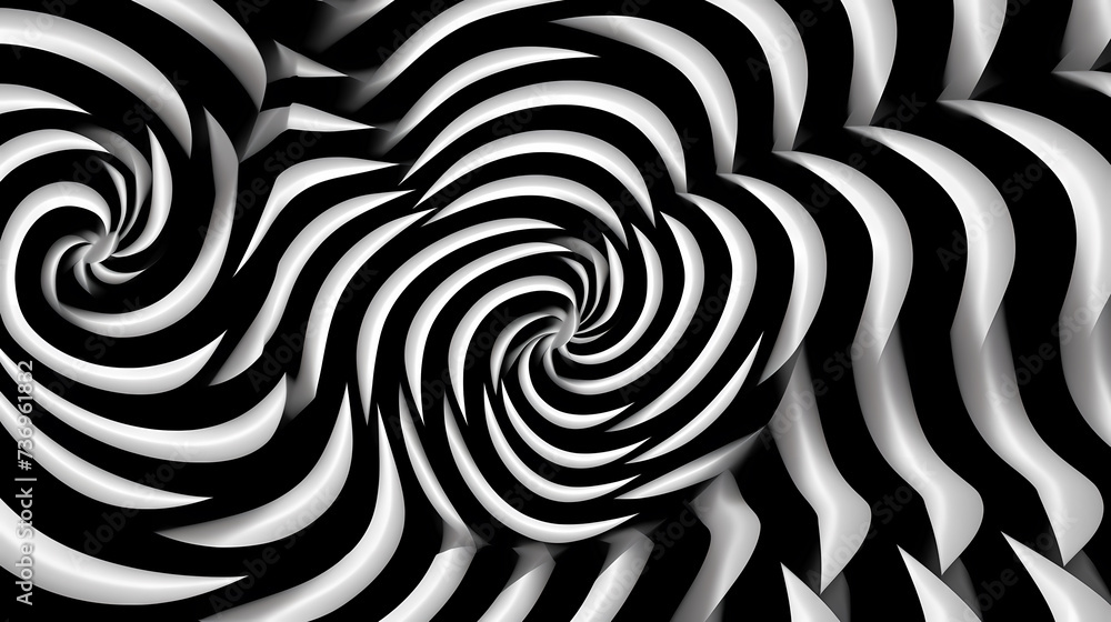 Poster Optical illusion, charming abstract pattern background