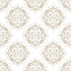 Deurstickers Seamless ethnic design, damask and flower art. beautiful hand drawn Design for textile and printing © PinkDiamond