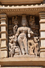 This is photo of Parsvanath Jain temple at Khajuraho in India