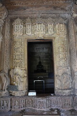 This is photo of Parsvanath Jain temple at Khajuraho in India
