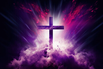 Cross Embracing the Cloud Filled Sky