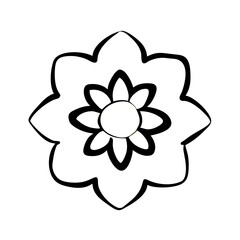 Mandala icon, blending intricate patterns and symmetrical geometry to evoke serenity and balance, Mandala icon, Mandala vector