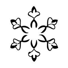 Obraz premium Mandala icon, blending intricate patterns and symmetrical geometry to evoke serenity and balance, Mandala icon, Mandala vector