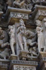 This is photo of Parsvanath Jain temple at Khajuraho in India
