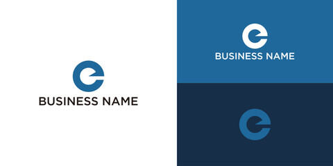 E logo icon design template elements © edge