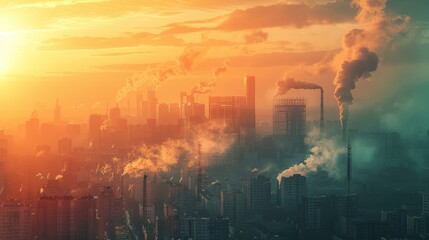 Obraz premium Particle Pollution Monitoring System