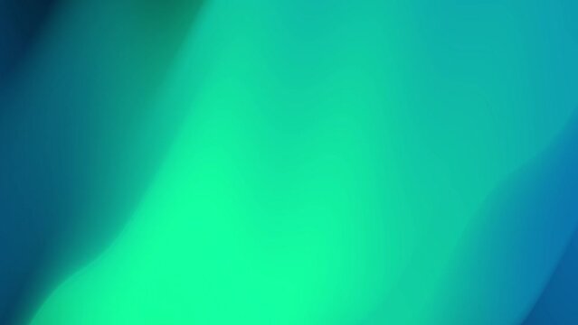 Abstract Green Glowing Aurora Vector Looped Motion Background