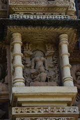 This is photo of Parsvanath Jain temple at Khajuraho in India
