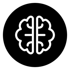 brain glyph icon