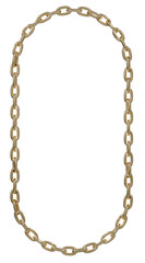 Unleash Your Creativity: From classic elegance to modern edge, this versatile 3D gold chain frame, available in oval or round rectangle, fuels your artistic freedom