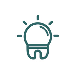 SMART DENTAL logo design inspiration. Smart clean and modern logo design illustration