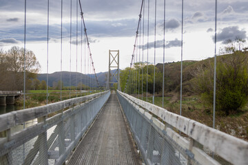 Fototapeta na wymiar mataura river bridge in new zealand