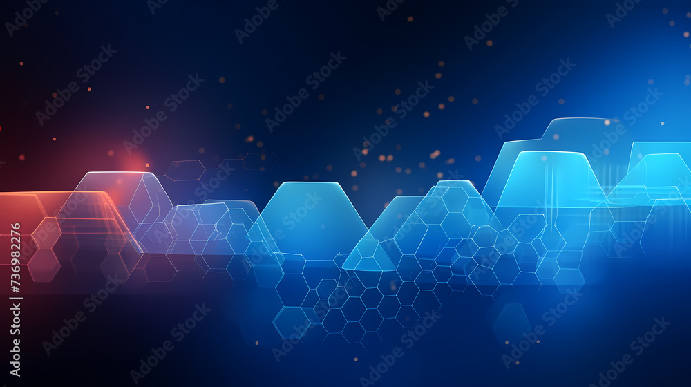 Poster digital technology abstract graphic poster web page ppt background, modern digital abstract 3d backg
