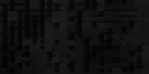 Abstract geometric Unevenness three-dimensional shadow block pattern background, Modern abstract luxury black background with Realistic wall of cubes, Abstract technology and business concept design.