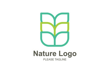 Nature Logo Based Abstract Creative Geometric