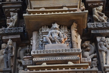 Dulhadev temple architecture at Khajuraho in INia