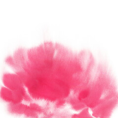 Watercolor spot, abstract background, pink texture.