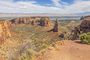 The area around Independence Monument, seen from Independence Monument View in the Colorado National Monument