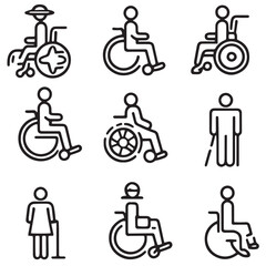 Fototapeta premium person and wheelchair