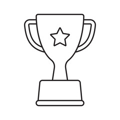 Trophy icon. Trophy cup, winner cup, victory cup vector icon. Reward symbol sign for web and mobile.