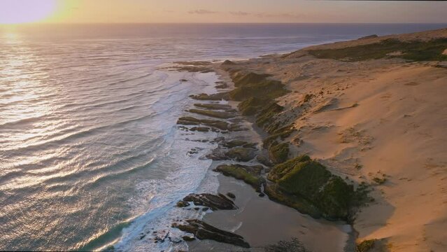 Giant sand dunes, Hokianga Harbour, Northland, New Zealand