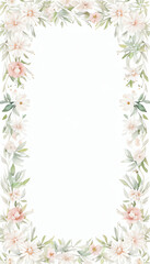 Naklejka premium Soft pink flower watercolor bouquet for background, wedding, fabric, textile, greeting, card, wallpaper, banner, sticker, decoration