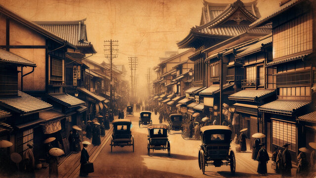 大正時代の街並み