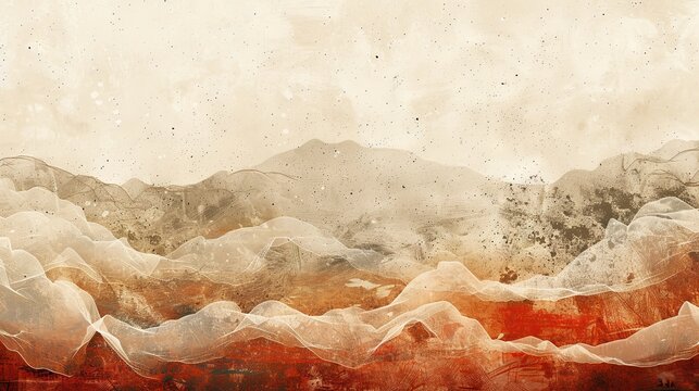A captivating modern abstract background inspired by the rugged landscapes and iconic imagery of Spaghetti Western films. Generate AI.