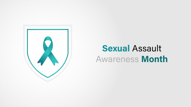 Sexual assault awareness month vector design