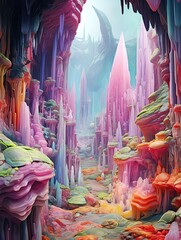 Vibrant Crystal Caves: A Captivating Wonderland of Colorful Formations