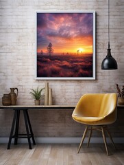 Dutch Windmills at Sunset: Iconic National Park Art and Print Collection