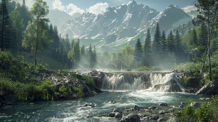 River Flowing Through the Wilderness