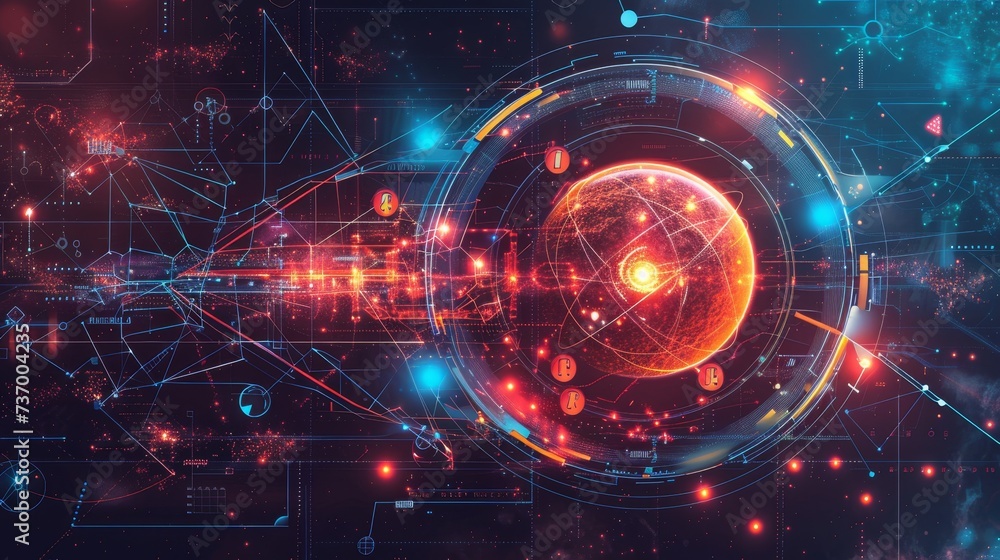Poster subatomic particle physics study