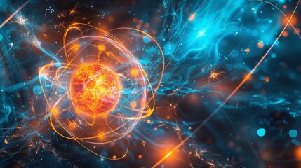 Fototapeta premium Subatomic Particle Physics Study