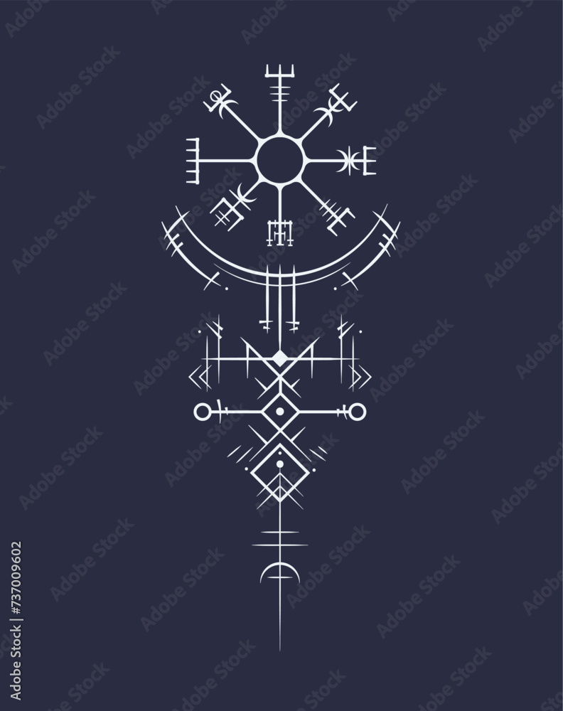 Poster the magic of ethnic style: inspiration in every look. the abstract ethnic pattern is presented in wh