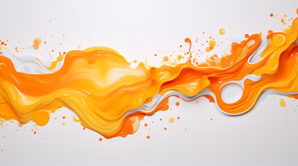 Orange ink spots