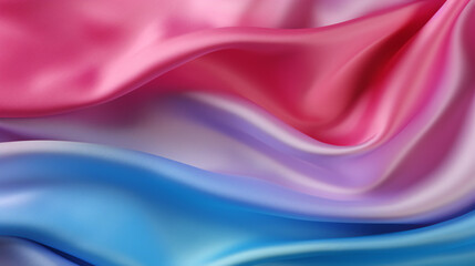 Blue with pink light silk fabric texture