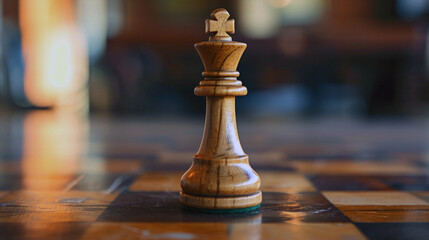 chess on the board. Business photo composition, simple business background. Generative AI