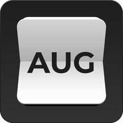 Vector simple icon calendar, month of the year, collection of calendar symbols.