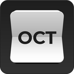 Vector simple icon calendar, month of the year, collection of calendar symbols.
