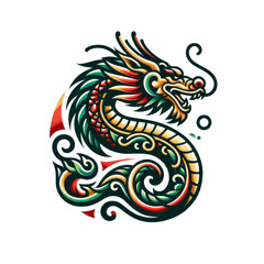 chinese dragon tattoo design