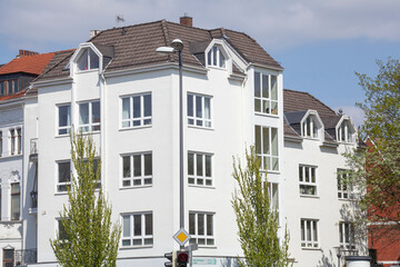 Moderne Wohngebäude , Mehrfamilienhäuser, Bremen, Deutschland